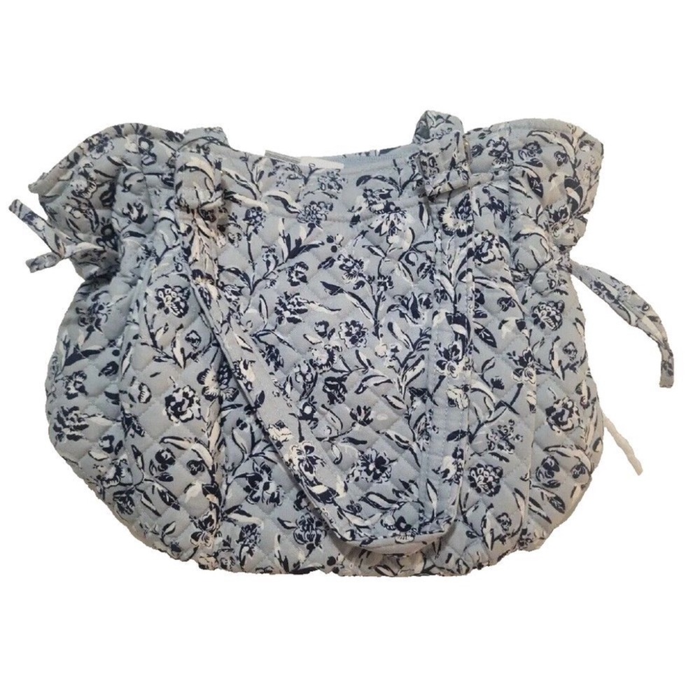 Vera Bradley Glenna Satchel Perennials Gray